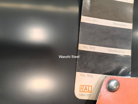 RAL 7016 color chart comparison