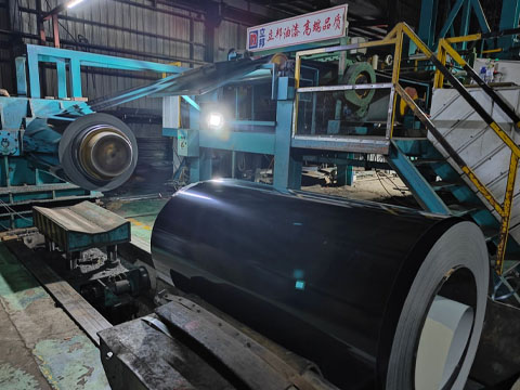 RAL 9005 ppgi coil production completed
