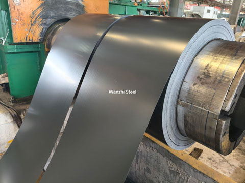 Slitting completed and winding
