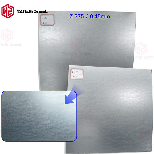 0.45mm Z275 galvanized steel sheet