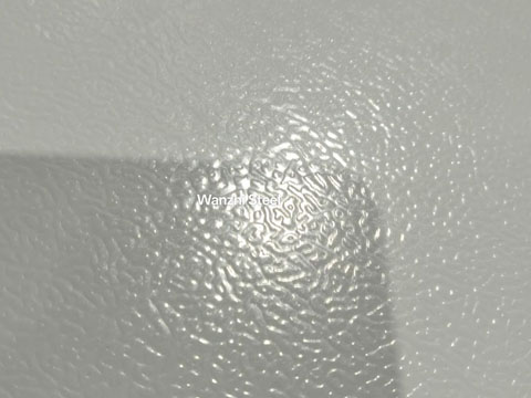 Orange peel textured surface