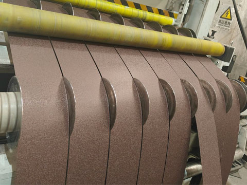 Ral 8017 Wrinkled color steel strip