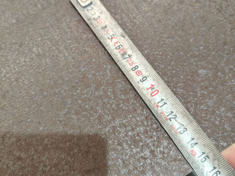 Ral 8017 color-coated steel strip measurement