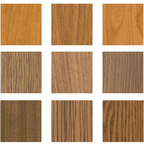 Wood grain color chart