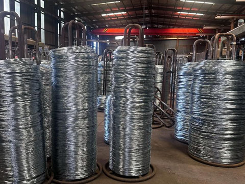 galvanized wire production workshop