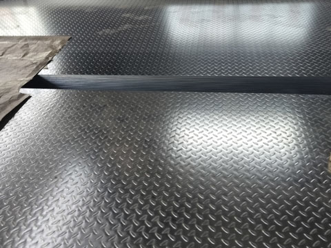 Galvanized embossed steel sheet