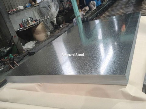 Regular spangle galvanized steel sheet