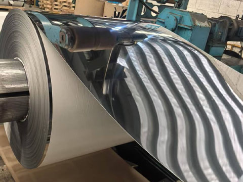 Stainless steel coils are prepared for film coating