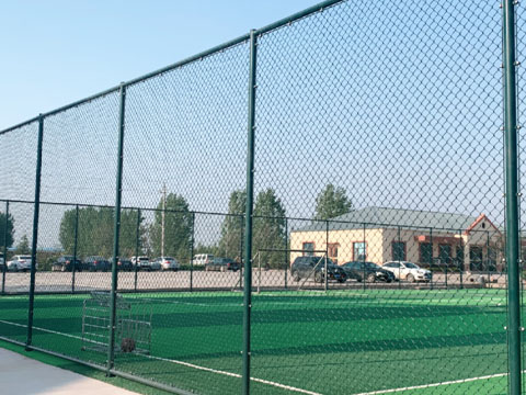 Basketball court safety net