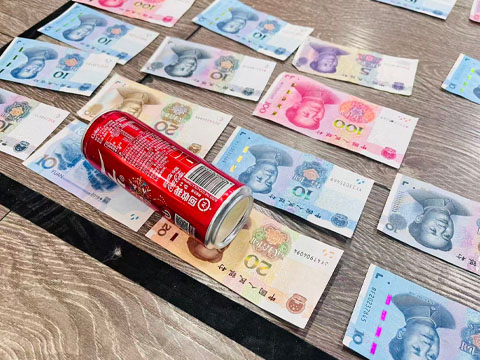 Roll the can to get a reward