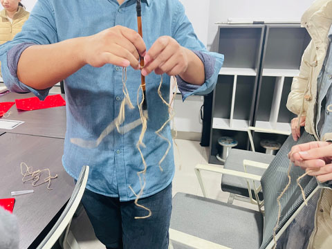 Six ropes tied together