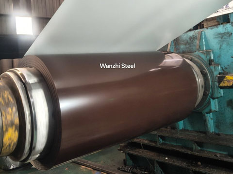 Brown PVDF steel coil