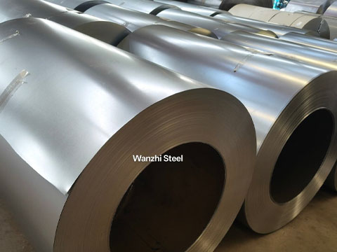 Produced galvanized steel coils