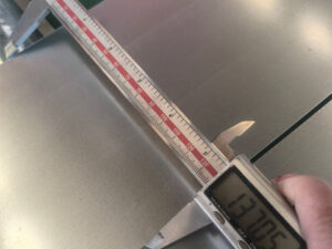 Steel strip width measurement