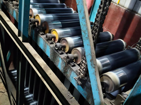 Coated with gray paint