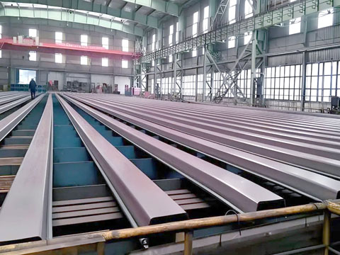 Steel sheet pile production