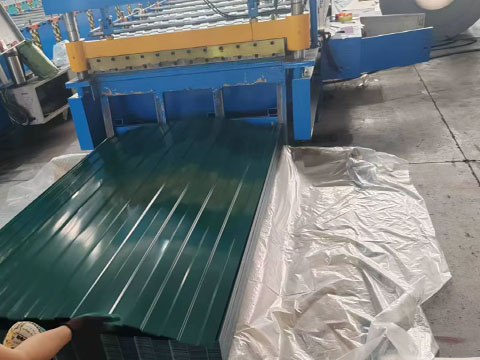 C8 Green Corrugated Steel Plate