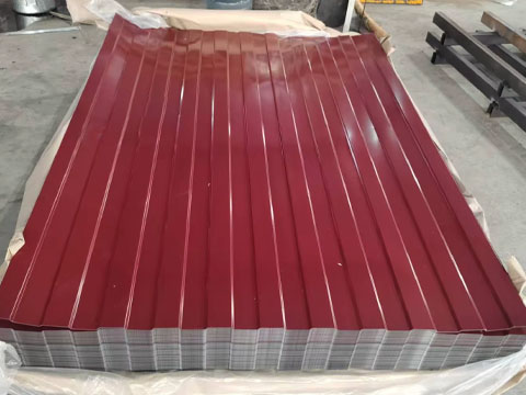 C8 Red Corrugated Steel Plate