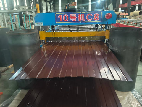 Ral 8017 C8 corrugated steel sheet