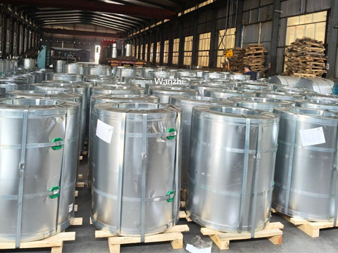 Packaged steel coils