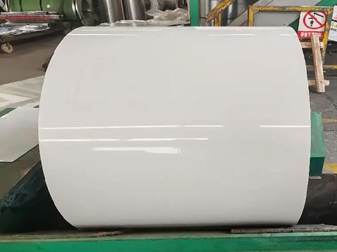 Produced white aluminum coils