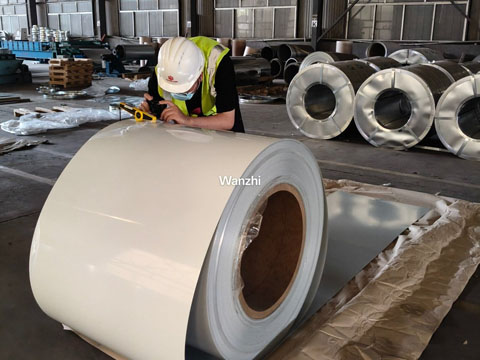 SGS inspectors inspect the coating