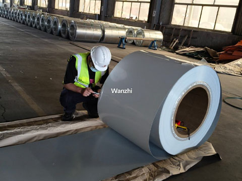 SGS inspectors measure thickness