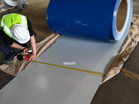 SGS inspectors measure width
