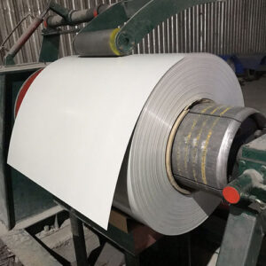White aluminum coil