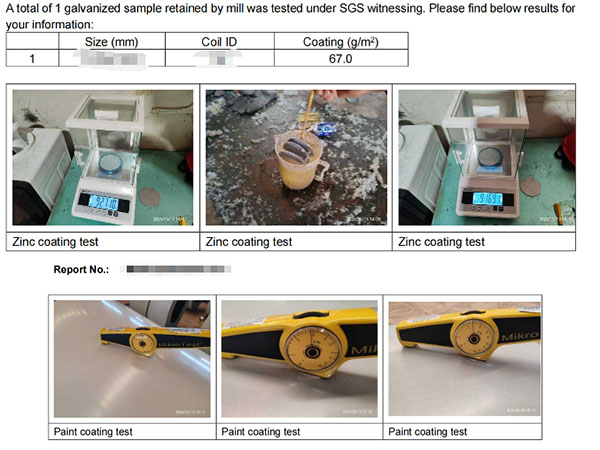 Zinc Coating Inspection and Paint Coating Inspection
