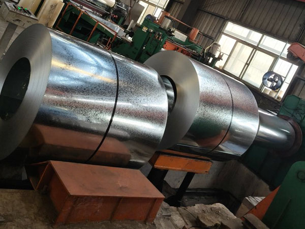 Produced galvanized steel coils