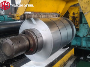 Galvanized steel strip production