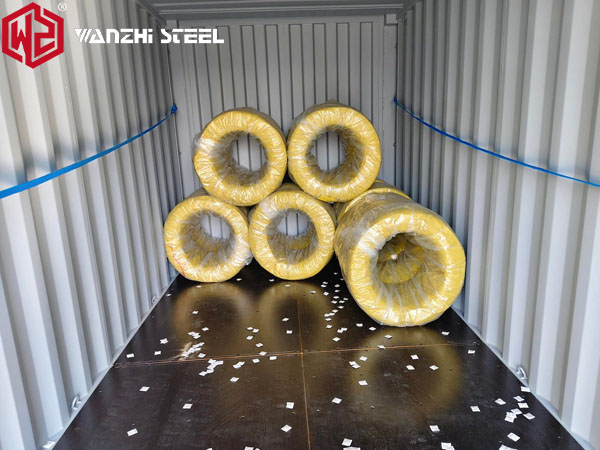 Loaded into a container