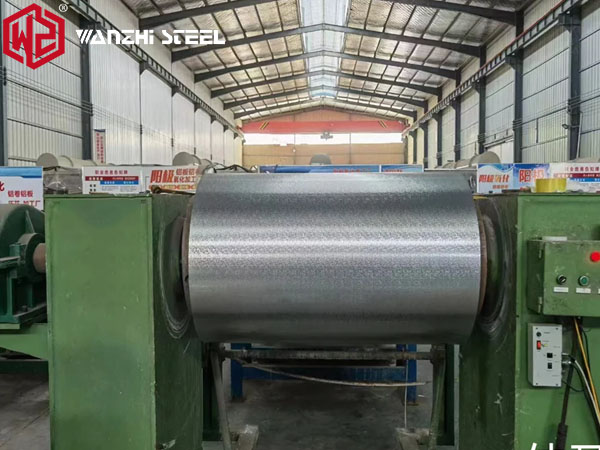 Orange peel aluminum coil production in progress
