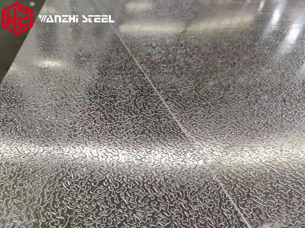 Orange peel textured aluminum sheet